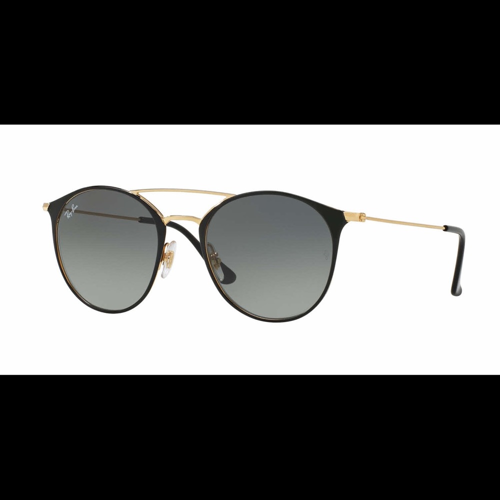 Rayban black and gold sunglasses